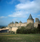 Carcassonne France part of the old walled city